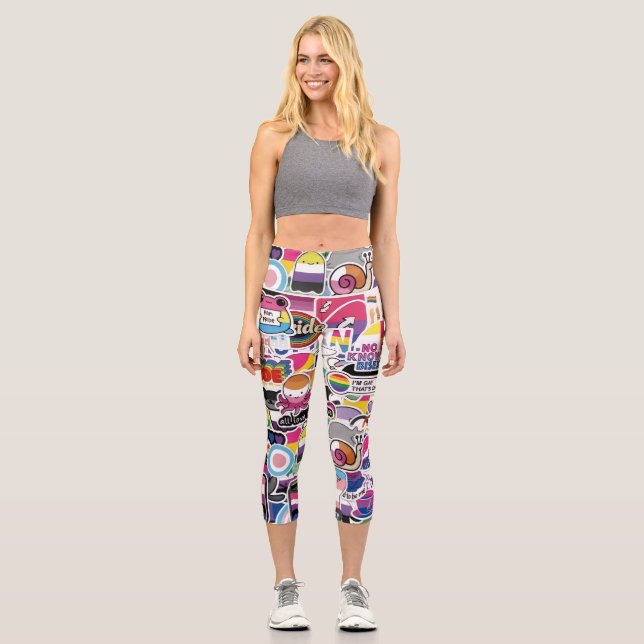 Hoch geschnitten capri leggings (Vorderseite)