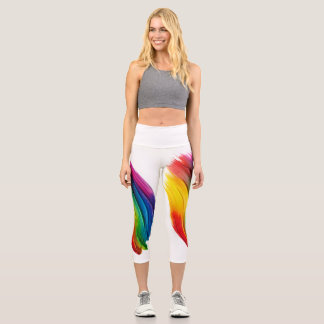 Hoch geschnittene Caprihosen Capri Leggings