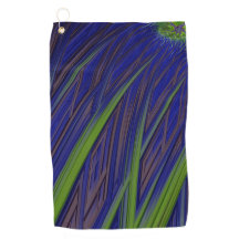 Hoch Grass Blau und grünes Fraktal Golf Handtuch