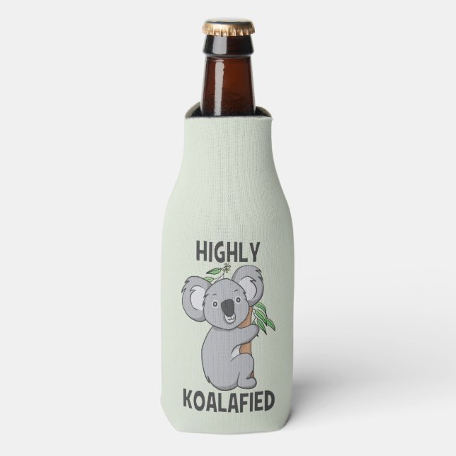 Hoch Koalafied Koala Flaschenkühler (Flaschenvorderseite)