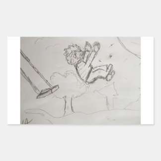 hoch rechteckiger aufkleber