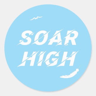 Hoch selbstmotivierende Liebe Positive Bekräftigun Runder Aufkleber