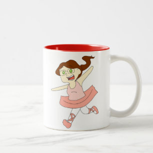 Hoch tanzen zweifarbige tasse