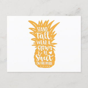 Hoch tragen eine Krone und innen süß sein Postkarte