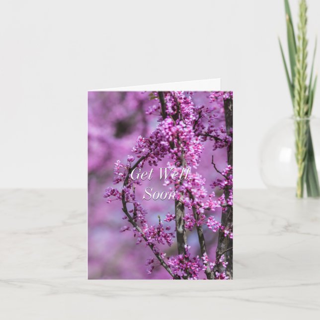 Hoch über Avondale Redbud Kunst Karte (Vorderseite)