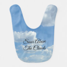 Hoch über dem Clouds Baby Bib