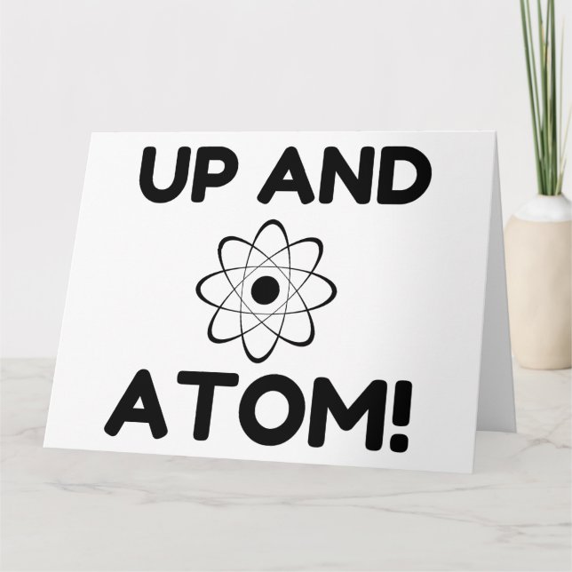 HOCH UND ATOM DANKESKARTE (Vorderseite)