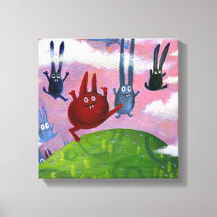 hoch und runter leinwanddruck