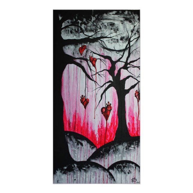 Hoch und trocken Herzschlösser Surreal Goth Origin Fotodruck (Vorne)