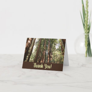 Hoch zu den Redwoods II im Muir Woods National Mon Dankeskarte