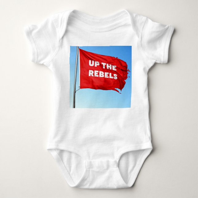 Hoch zum Rebels-Thema Baby Bodysuit Baby Strampler (Vorderseite)
