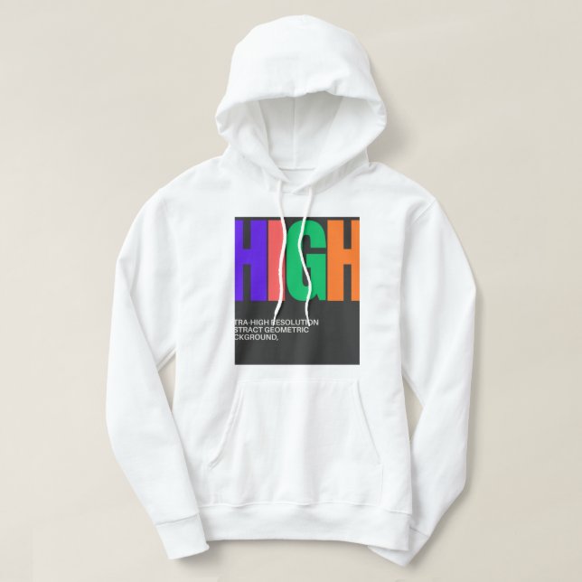 Hochauflösende abstrakte Kunst Hoodie (Design vorne)
