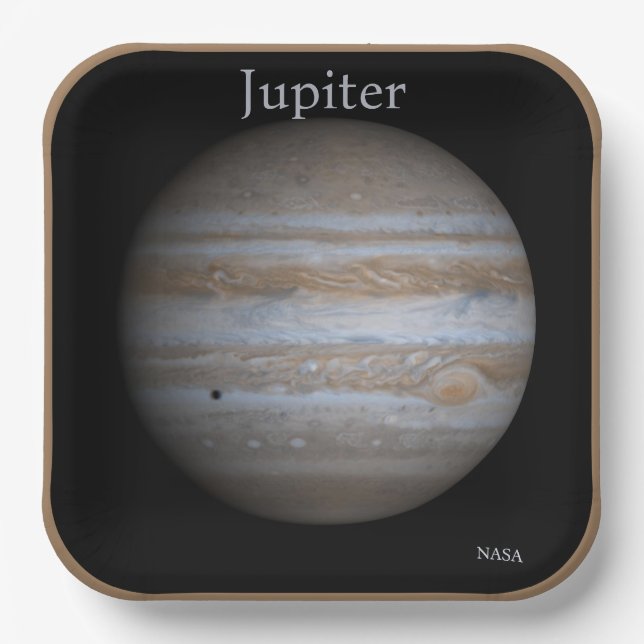 Hochauflösende Globe des Jupiters Pappteller (Vorderseite)