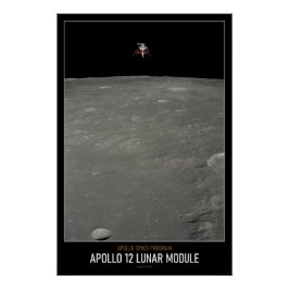 Hochauflösendes Astronomie Apollo 12 Lunar Modul Poster