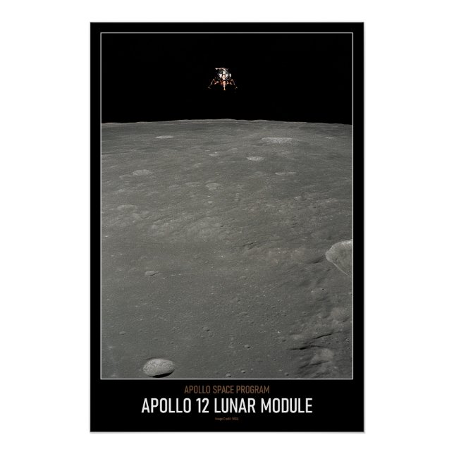 Hochauflösendes Astronomie Apollo 12 Lunar Modul Poster (Vorderseite)