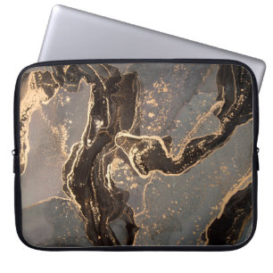Hochauflösung. Luxuriöse abstrakte Fluid Art Maler Laptopschutzhülle