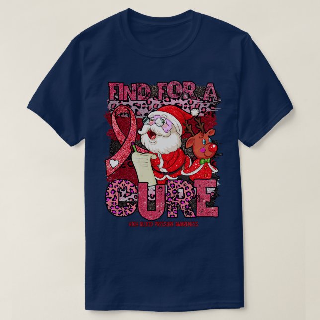 Hochblutdruckbewusstsein Weihnachtszeit T-Shirt (Design vorne)