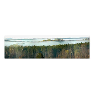 Hochbrücke mit Federnebel Fotodruck
