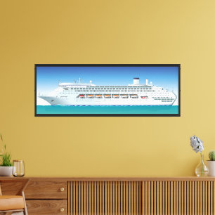 Hochdetailliertes Kreuzfahrtschiff Leinwanddruck