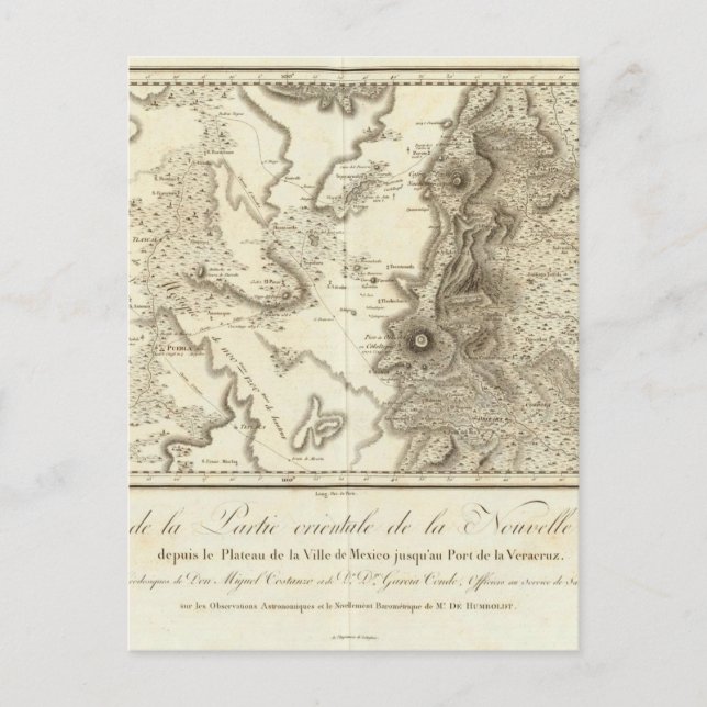 Hochebene von Mexiko-Stadt Postkarte (Vorderseite)