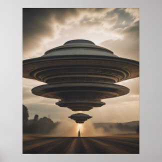 Hochenergie-UFO Poster