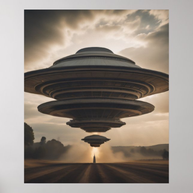 Hochenergie-UFO Poster (Vorne)