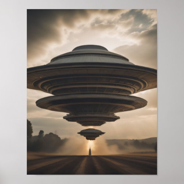 Hochenergie-UFO Poster (Vorne)