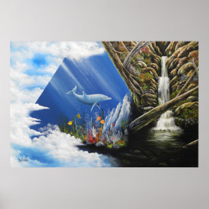 Hochenergietechnik für Ölgemälde Poster