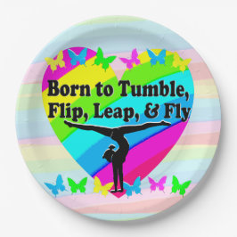 HOCHFLIEGENDE GYMNASTIK-QUEEN PAPPTELLER