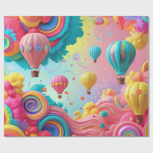Hochfliegender Ballon Geschenkpapier