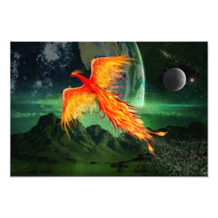 Hochfliegender Phoenix Fotodruck