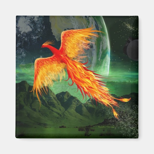 Hochfliegender Phoenix Magnet (Vorne)