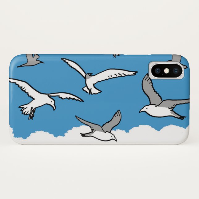 Hochfliegendes Vogeldesign Case-Mate iPhone Hülle (Rückseite (Horizontal))