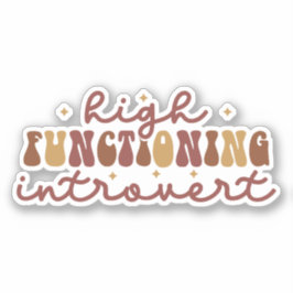 Hochfunktionierende Einführung Aufkleber