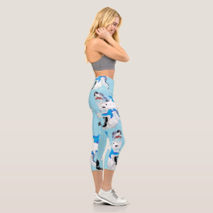 Hochgebranntes Capris: SCHWIMMEN Capri Leggings