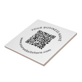 Hochgeladene QR-Code-Vorlage mit bearbeitbarem Tex Fliese