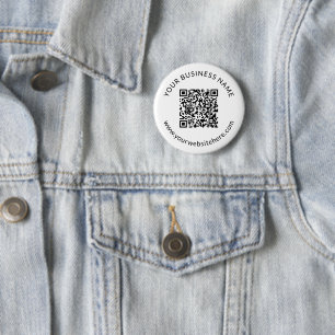 Hochgeladene QR-Codevorlage mit bearbeitbarem Text Button