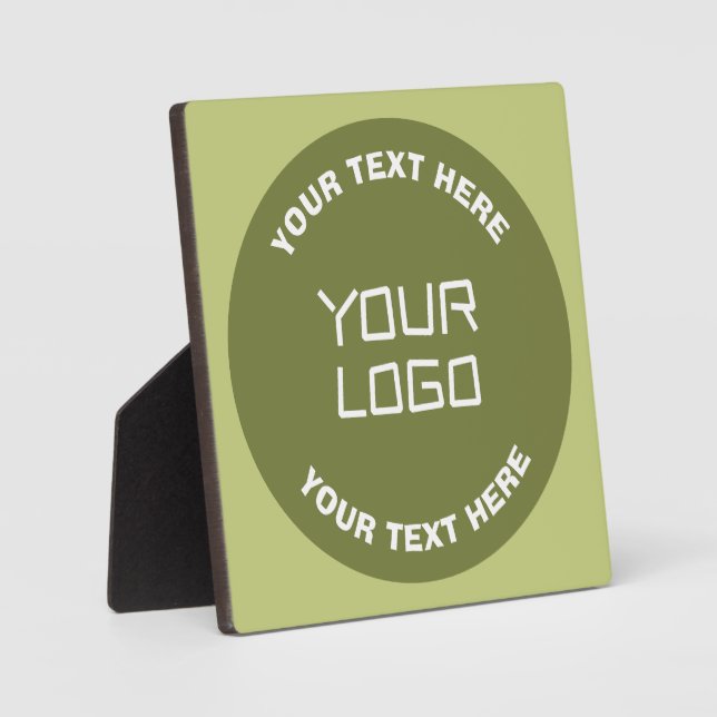 Hochgeladenes Logo oder Design & editierbarer Text Fotoplatte (Vorderseite)
