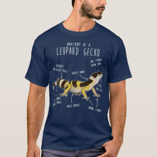Hochgelber Jungle Leopard Gecko Lizard Reptile T-Shirt
