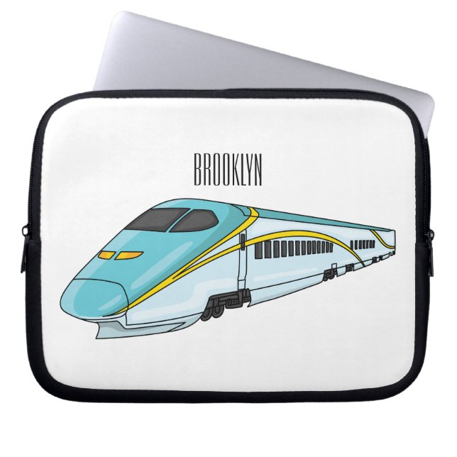 Hochgeschwindigkeits-Cartoon Laptopschutzhülle (Vorderseite)