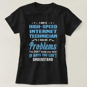 Hochgeschwindigkeits-Internet-Techniker T-Shirt