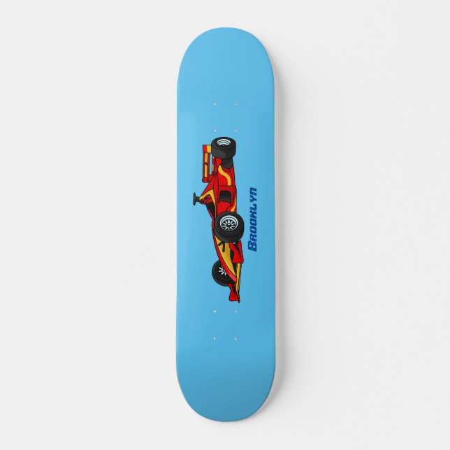 Hochgeschwindigkeits-Rennwagen - Cartoon Skateboard (Vorne)