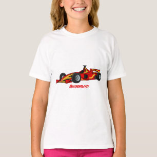 Hochgeschwindigkeits-Rennwagen - Cartoon T-Shirt