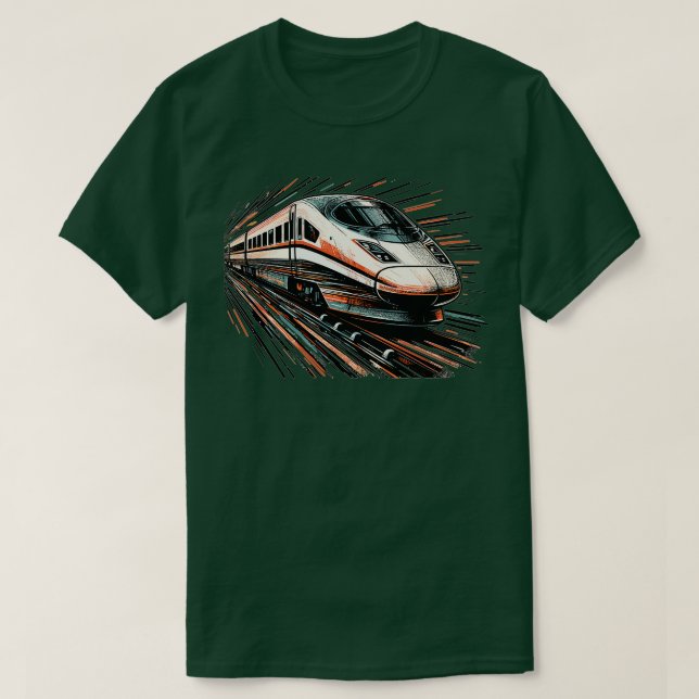 Hochgeschwindigkeitsbahn T-Shirt (Design vorne)