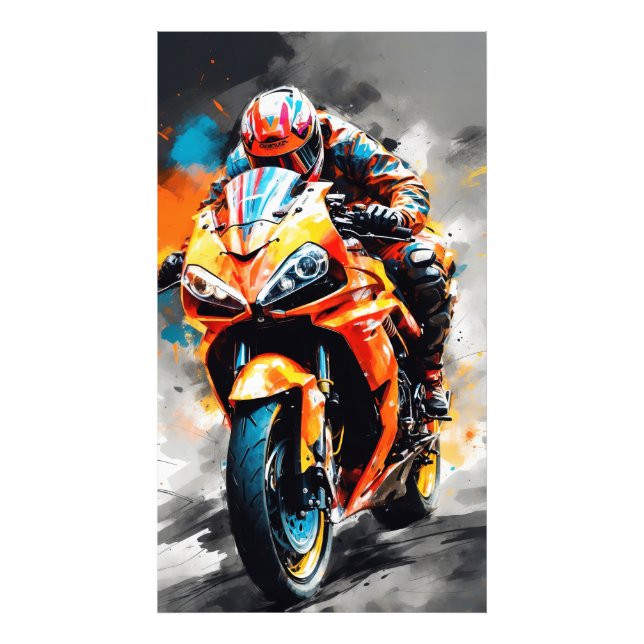 Hochgeschwindigkeitsfahrer - kühl, dynamisch fotodruck (Vorne)