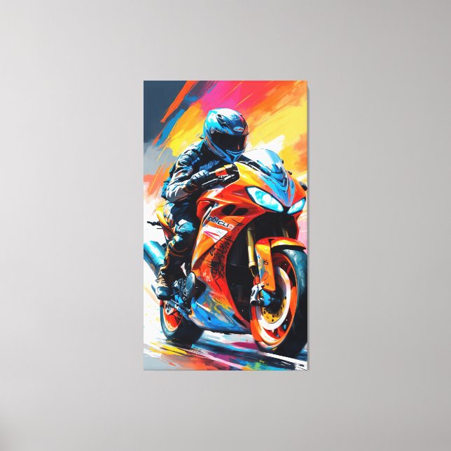 Hochgeschwindigkeitszug Leinwanddruck (Vorderseite)