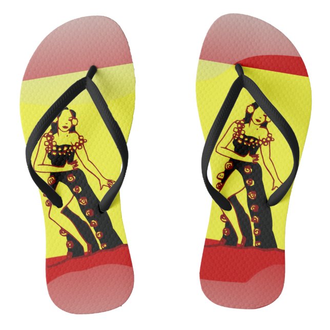 Hochglanzflagge Flip Flops (Fußbett)