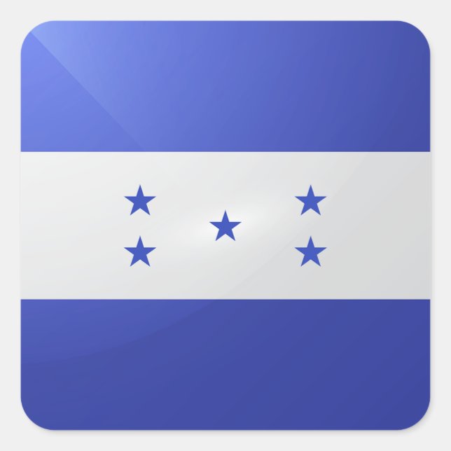 Hochglanzflagge Quadratischer Aufkleber (Vorderseite)