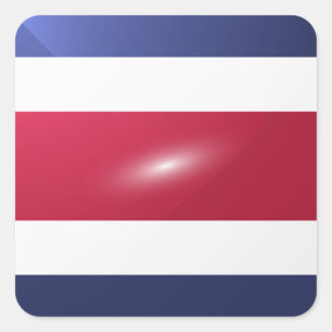 Hochglanzflagge Quadratischer Aufkleber