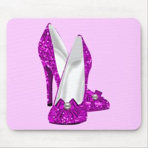 Hochhackige Schuhe Stiletto Glitter Rosa Mousepad
